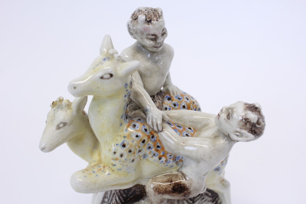 1930s Deer and Satyrs model awarded Owen Jones Medal by the Royal Society of Arts no. - Image 2 of 4