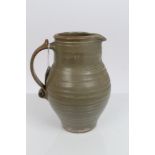 Bernard Leach pottery jug, circa 1940s - as illustrated in the St.