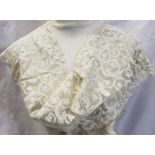 Antique and vintage lace - including Irish crochet collar - possibly Carrickmacross,