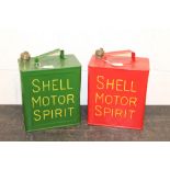 1930s Shell Motor Spirit petrol / fuel can,