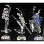 Three Swarovski crystal Magic of Dance figures - 2002 Isadora with plaque,