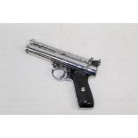 Webley & Scott, The Webley Premier .22 calibre air pistol with chrome finish. Serial no.