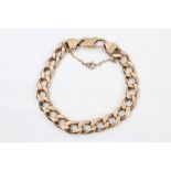 Gold (9ct) curb link bracelet CONDITION REPORT Total gross weight approximately 45