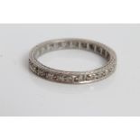 White gold (18ct) diamond eternity ring.