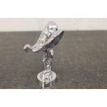 Rolls-Royce-type Spirit of Ecstasy car mascot mounted on chrome plinth, 11.