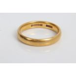 Gold (22ct) wedding ring.