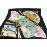 Authentic vintage Hermès silk scarf Brise de Charme by Julie Abadie, plump hand-rolled edges,