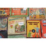 Selection of jigsaw puzzles - including early Disney, wooden, Waddingtons,