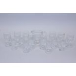 Good quality Waterford Colleen pattern cut glass table service - comprising fourteen glasses and a