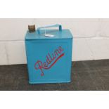 Scarce Redline petrol / fuel can - in restored condition