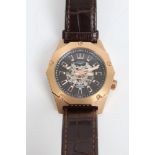 Gentlemen's Rotary Automatic Skeleton wristwatch with twenty-one jewel movement,