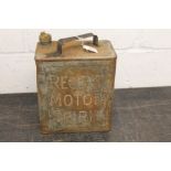 Scarce 1930s Regent Motor Spirit petrol / fuel can