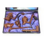 20th century novelty briar pipes - including French example in the form of a stove,