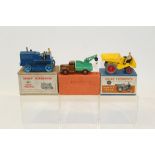 Dinky Breakdown Lorry no. 25X, Dumper Truck no. 562, Heavy Tractor no.