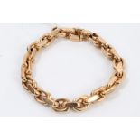 Gold (18ct) belcher link bracelet CONDITION REPORT Total gross weight approximately
