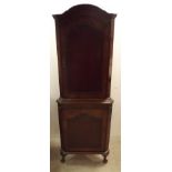 Most Unusual Edw Walnut Miniature Corner Cupboard