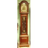 Edw Period Mahogany Grandfather Clock with Westminster Chime