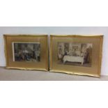 Pair of Vict. Dendy Sadler Gilt Framed Prints