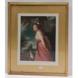 Signed Vict Gilt Framed Engraving