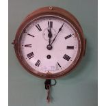 Vict Brass Ships Clock