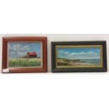 Two Miniature Oil on Boards