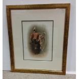 Gilt Framed Edw. Coloured Print