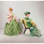 Royal Doulton and Royal Worcester Figures of Girls