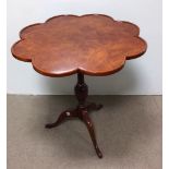 Burr Elm Occasional Table on Tripod Base