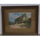 Quality Vict Gilt Framed Signed Watercolour