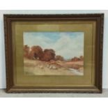 Vict Gilt Framed Watercolour Signed