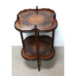 Unusual Late Vict Inlaid Mahogany Serving Table