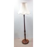 Walnut Standard Lamp & Shade