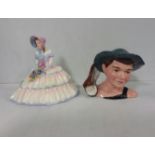 Two Royal Doulton Figures ( Daydreams and Tom Sawyer)