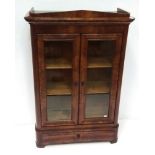 Vict Biedermeier Miniature 2 Door Bookcase