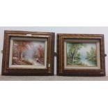 Pair of Gilt Frame Oil Paintings