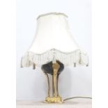 Brass Table Lamp & Shade