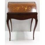 Edw Inlaid Walnut Bon Heure de Jour