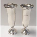 Pair of Solid Silver Bud Vases , circa 1926