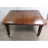 Vict Mahogany Dining Table Dimensions: 120cm W x 140cm