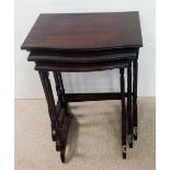 Quality Nest of 3 Mahogany Tables