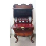 Unusual Vict Mahogany Gentleman's Drinks Cabinet