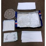 Misc Box of Linen & Lace