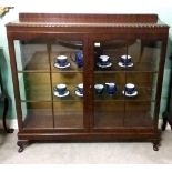 Very Clean 1950's Mahogany Display Cabinet