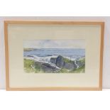 Seascape Watercolour by A Osborne