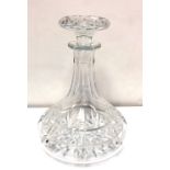 Cut Glass Ships Decanter