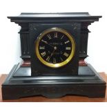 French Slate 30 Day Mantle Clock P W O