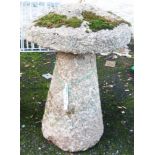 A granite staddle stone