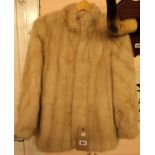 A vintage Michaels Furs of Bristol lady's blonde fur jacket