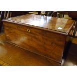 A 15 1/2" 19th Century mahogany collector's box with lift-top and fall-front