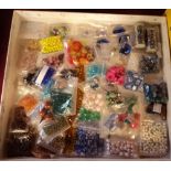 A quantity of assorted beads